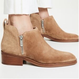 3.1 Phillip Lim Camel Suede Ankle Boots